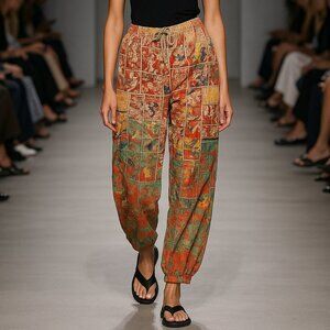 Jean Paul Gaultier Made In Italy Rare Vintage Comic Book Archive Pant 8